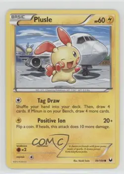 Plusle Pokemon Black & White Dark Explorers #39 fm0 - Image 1