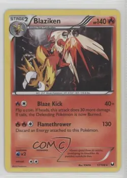 Blaziken Pokemon Black & White Dark Explorers #17 10cj - Image 1