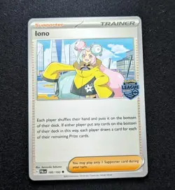 Pokemon TCG Iono 185/193 Philippines Regional League stamp promo - Image 1