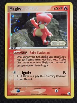 Magby 58/92 EX Legend Maker Reverse Holo Common Pokemon LP (Pics) - Image 1