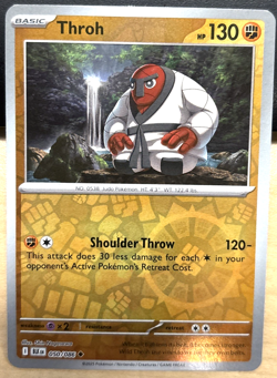 Pokemon Scarlet & Violet Black Bolt 050 Throh UNCOMMON Reverse Holo - Image 1