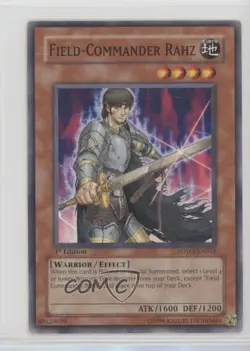 Field-Commander Rahz 1st Ed. YuGiOh Warriors' Strike Structure Deck 2009 0b5 - Image 1