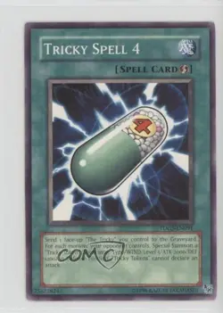 Tricky Spell 4 Unlimited YuGiOh The Duelist Genesis #TDGS-EN91 2008 0b5 - Image 1