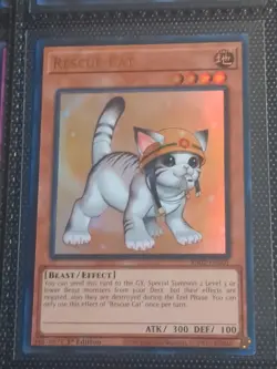 1st ed Rescue Cat ultra rare RA02-EN001 Yugioh - Image 1