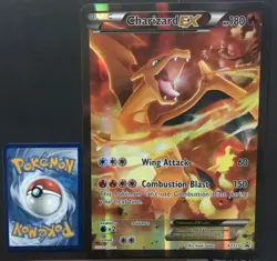 Charizard EX XY121 XY JUMBO Pokemon Card Oversized Generations PROMO Exc - Image 1