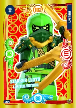 LEGO Ninjago Serie 9 NEXT LEVEL Trading Card LE09 Starker Lloyd Limitierte Karte - Image 1