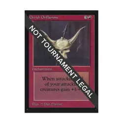 WOTC MtG International Ed. Orcish Oriflamme (U) NM - Image 1