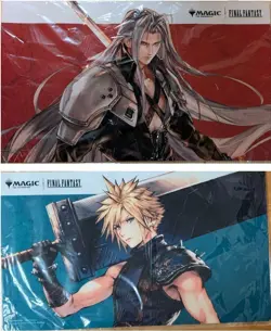 MTG Final Fantasy Sephiroth Cloud Playmat Set Japan Tournament 2023 Prize - Image 1