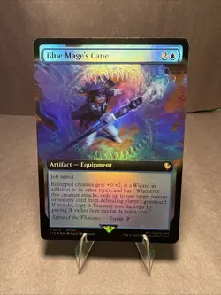 Blue Mage's Cane Extended Art Card MTG Magic the Gathering - Image 1