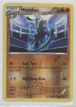 Mienshao Reverse Foil Pokemon XY Furious Fists #57 wq8 - Image 1