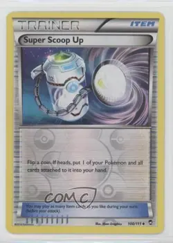 Super Scoop Up Reverse Foil Pokemon XY Furious Fists #100 z6b - Image 1