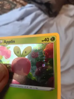 Pokemon Applin HD Swirl 020/192 Sword & Shield Cosmos Holo HD Galaxy - Image 1