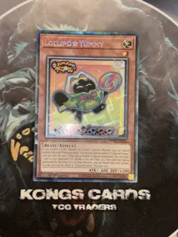 JUSH-EN018 Lollipo☆Yummy Collector's Rare 1st Ed YuGiOh - Image 1