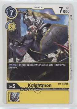 2021 Digimon Card Game - Battle of Omni Knightmon #BT5-042 0ka3 - Image 1