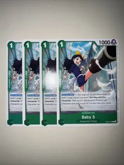 OP05-033 Baby 5 X4 Playset English One Piece Card Game TCG CCG - Image 1
