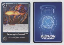 2021 Digimon Card Game - Battle of Omni Rare Catastrophe Cannon #BT5-104 7ba - Image 3