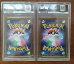 Pikachu Promo Scarlet Violet Pokemon Card PSA10 PSA9 Set of 2 - Image 2