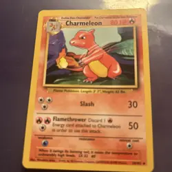 Charmeleon 24/102 - Uncommon 1999 English Base Set Pokemon Card - Near Mint & LP - Image 2