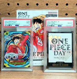 Psa9 8 Consecutive Number Rare One Piece Card Premium Collection Day'24 - Image 1