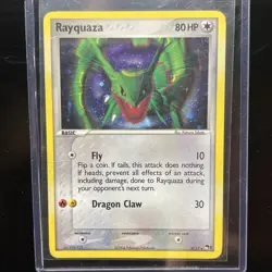 Pokemon TCG Card English Pop Series 1 Rayquaza 3/17 Holo Rare - Image 1