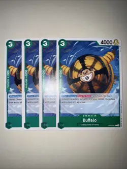 OP05-031 Buffalo X4 Playset English One Piece Card Game TCG CCG - Image 1
