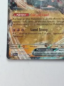 Ting Lu Ex 127/193 Paldea Evolved Cosmo Holo Rare Pokemon Card 2023 - Image 2