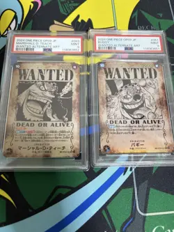Psa9 One Piece Card Marshall D Teach Arrangement Buggy - Image 1
