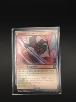 Final Fantasy MTG - Samurai's Katana U 0154 Foil Magic - Image 1