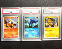 PSA 9 Entei Suicune Raikou 059 060 061/L-P LEGEND Seq Set Pokemon Card Japanese - Image 1