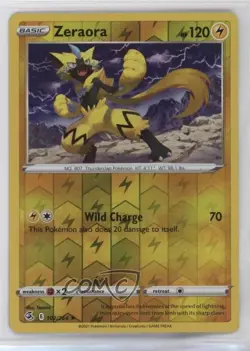 Zeraora Reverse Foil Pokemon Sword & Shield Fusion Strike #102 0cv - Image 1