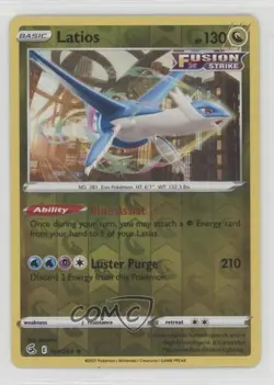 Latios Reverse Foil Pokemon Sword & Shield Fusion Strike #194 15zf - Image 1