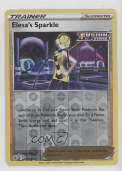 Elesa's Sparkle Reverse Foil Pokemon Sword & Shield Fusion Strike #233 15zf - Image 1
