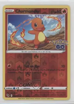 Charmander Reverse Foil Pokemon Sword & Shield Pokemon Go #008 12g7 - Image 1