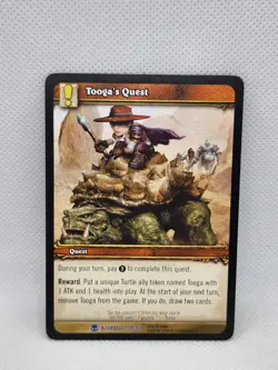 World of Warcraft TCG Tooga's Quest Heroes of Azeroth 359 WOW Card NM Rare - Image 1