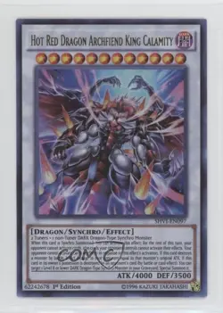 Hot Red Dragon Archfiend King Calamity 1st Ed. YuGiOh Shining Victories 0k8a - Image 1