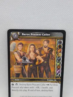 2006 World of Warcraft WoW Azeroth Barov Peasant Caller Item Trinket Card - Image 2