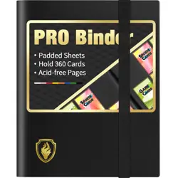 Heavy Duty Card Binder, 9 Pocket Trading Card Binder Holds 360 Cards, Sleek S... - Image 1