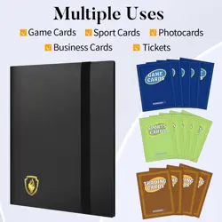 Heavy Duty Card Binder, 9 Pocket Trading Card Binder Holds 360 Cards, Sleek S... - Image 3