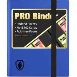 Heavy Duty Card Binder, 9 Pocket Trading Card Binder Holds 360 Cards, Sleek S... - Image 1