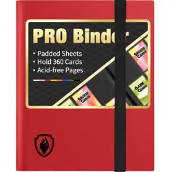 Heavy Duty Card Binder, 9 Pocket Trading Card Binder Holds 360 Cards, Sleek S... - Image 1