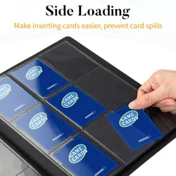 Heavy Duty Card Binder, 9 Pocket Trading Card Binder Holds 360 Cards, Sleek S... - Image 5