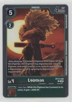 2023 Digimon Card Game - Blast Ace R Leomon #BT14-048 02l5 - Image 1