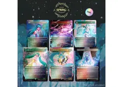 MTG Hatsune Miku Japan Edition Foil Secret Lair Spring 2024 Card Set - Image 1