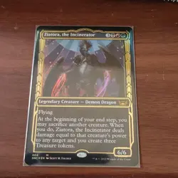 Magic The Gathering Foil Incinerate Card Used - Image 1