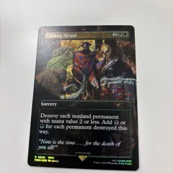 MtG Selection Ritual Culling Ritual Promo Foil Collector Card Play Used - Image 1