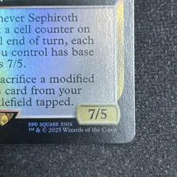 Final Fantasy Sephiroth Fallen Hero Foil Extended Art MTG Card Play Use - Image 5