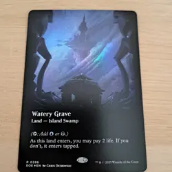 MTG Watery Grave Edge of Eternities BORDERLESS FOIL - Image 1