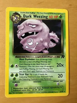 Dark Weezing 31/82 Pokemon Team Rocket Set Rare Card Excellent Condition - Image 1