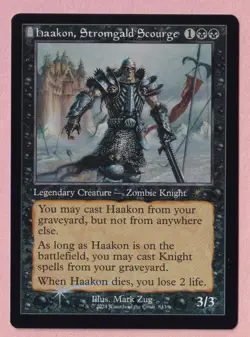 Haakon, Stromgald Scourge Retro Frame Foil Near Mint MTG Secret Lair - Image 1
