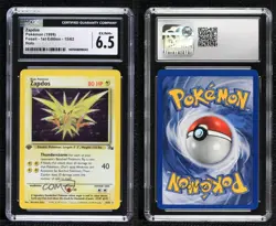 Zapdos (Holo Error) Holo 1st Ed. Pokemon Fossil CGC 6.5 1999 17s2 - Image 3